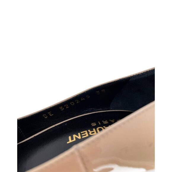 Yves Saint Laurent Janis Heels in Nude Patent - Picture 2 of 12